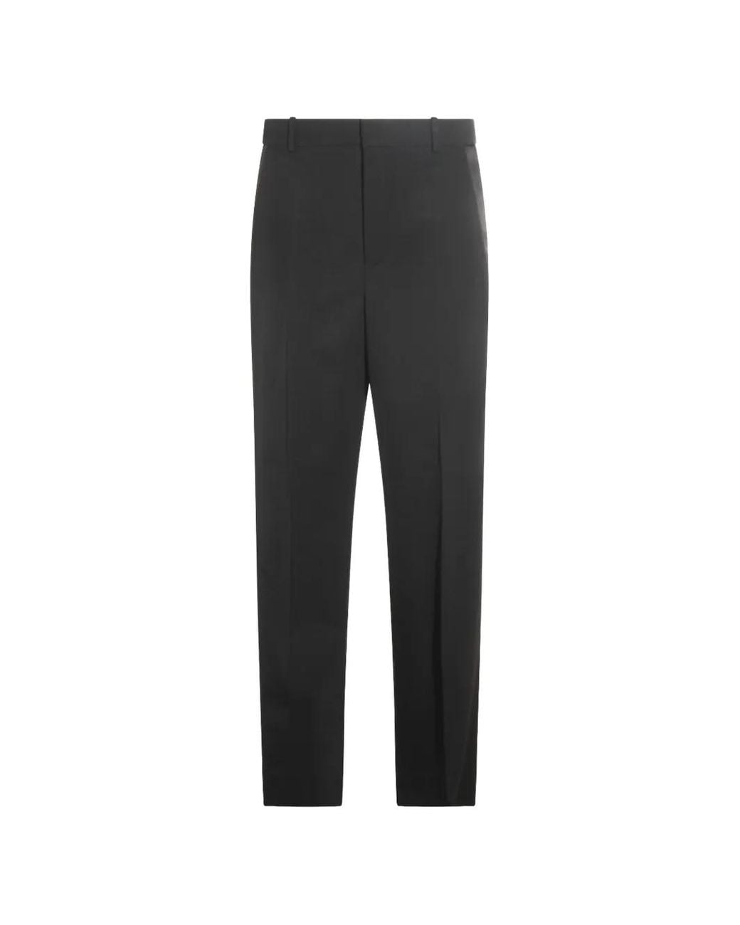 Saint Laurent Black Belt Loop Trousers for men