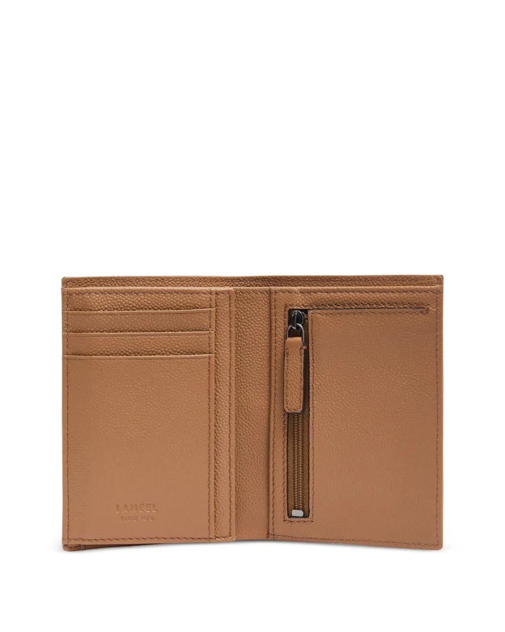 Lancel Brown Leon Logo-Print Wallet for men
