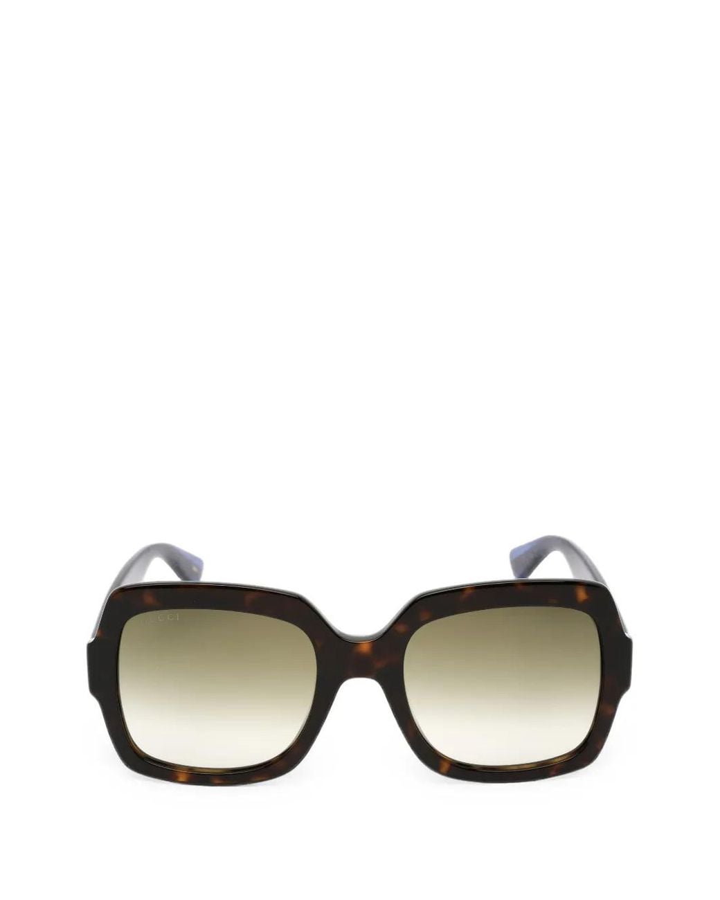 Gucci Black Lunettes De Soleil À Effet Écailles De Tortue for men