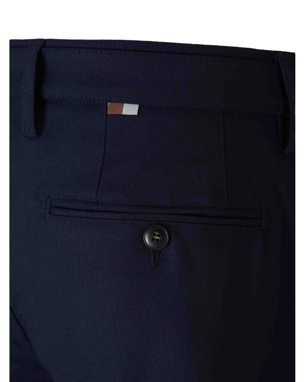Canali Blue Belted Trousers for men