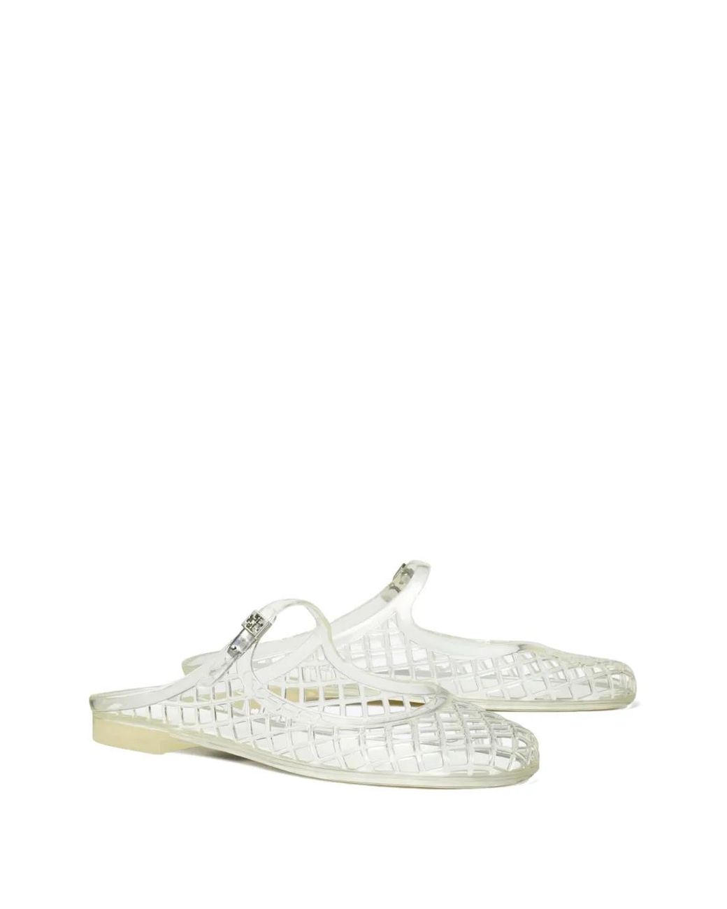 Tory Burch White Flat Shoes