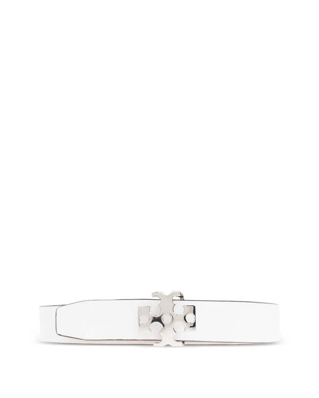 Tory Burch White Klassischer Gürtel