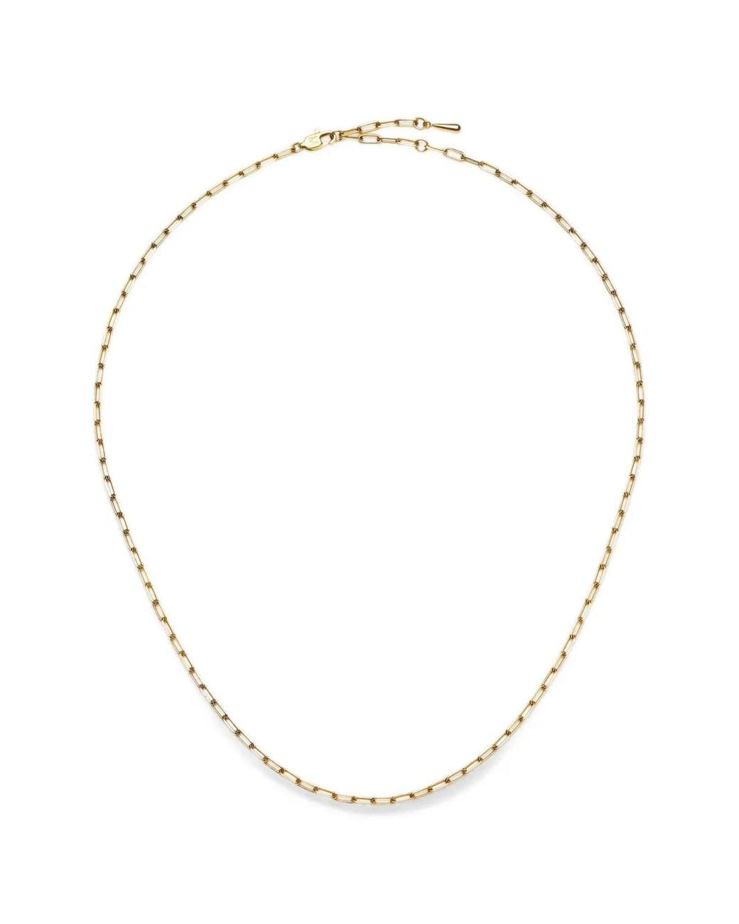Missoma White Mini Paperclip Chain Necklace