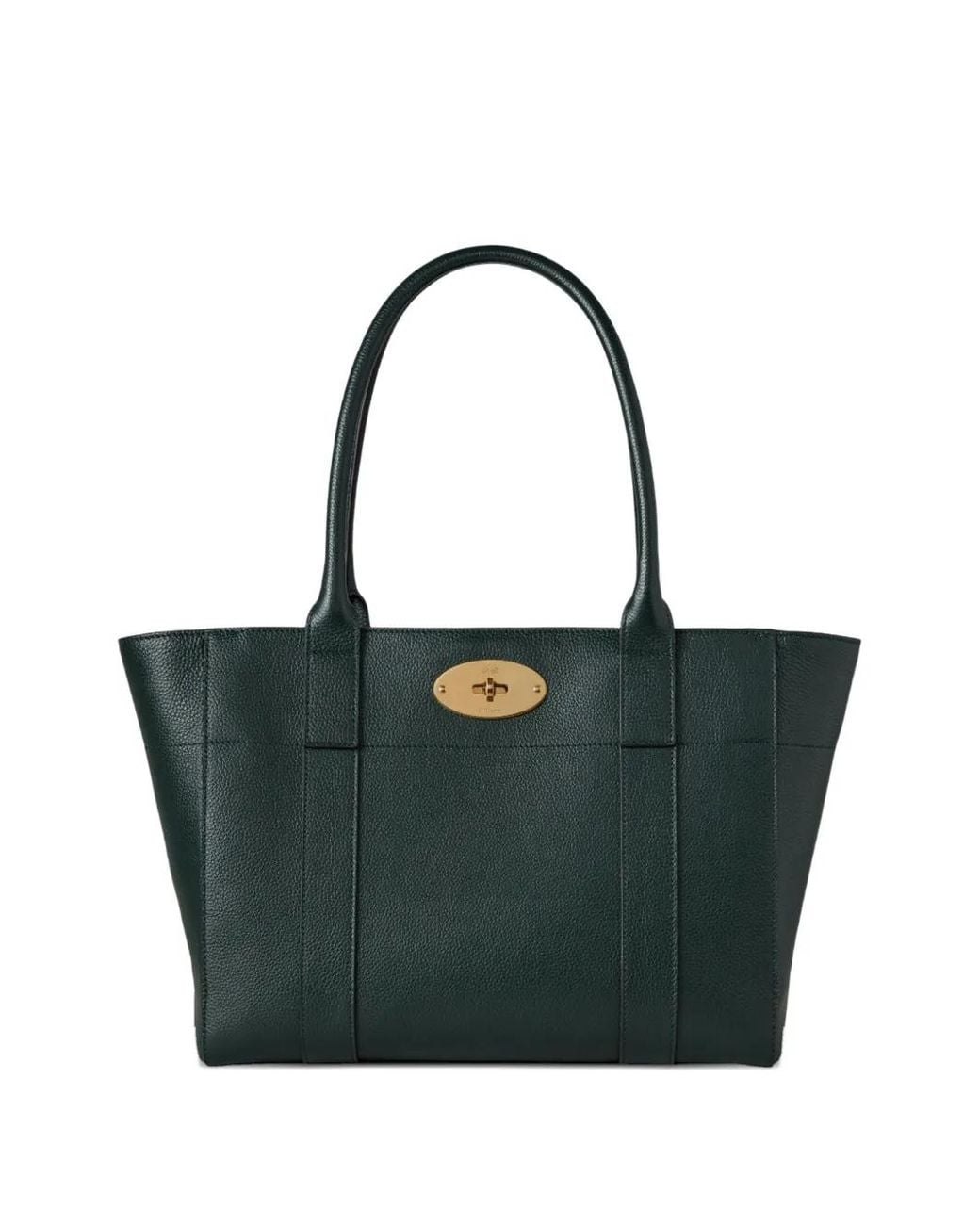 Mulberry Blue Bayswater Grained-Texture Tote Bag