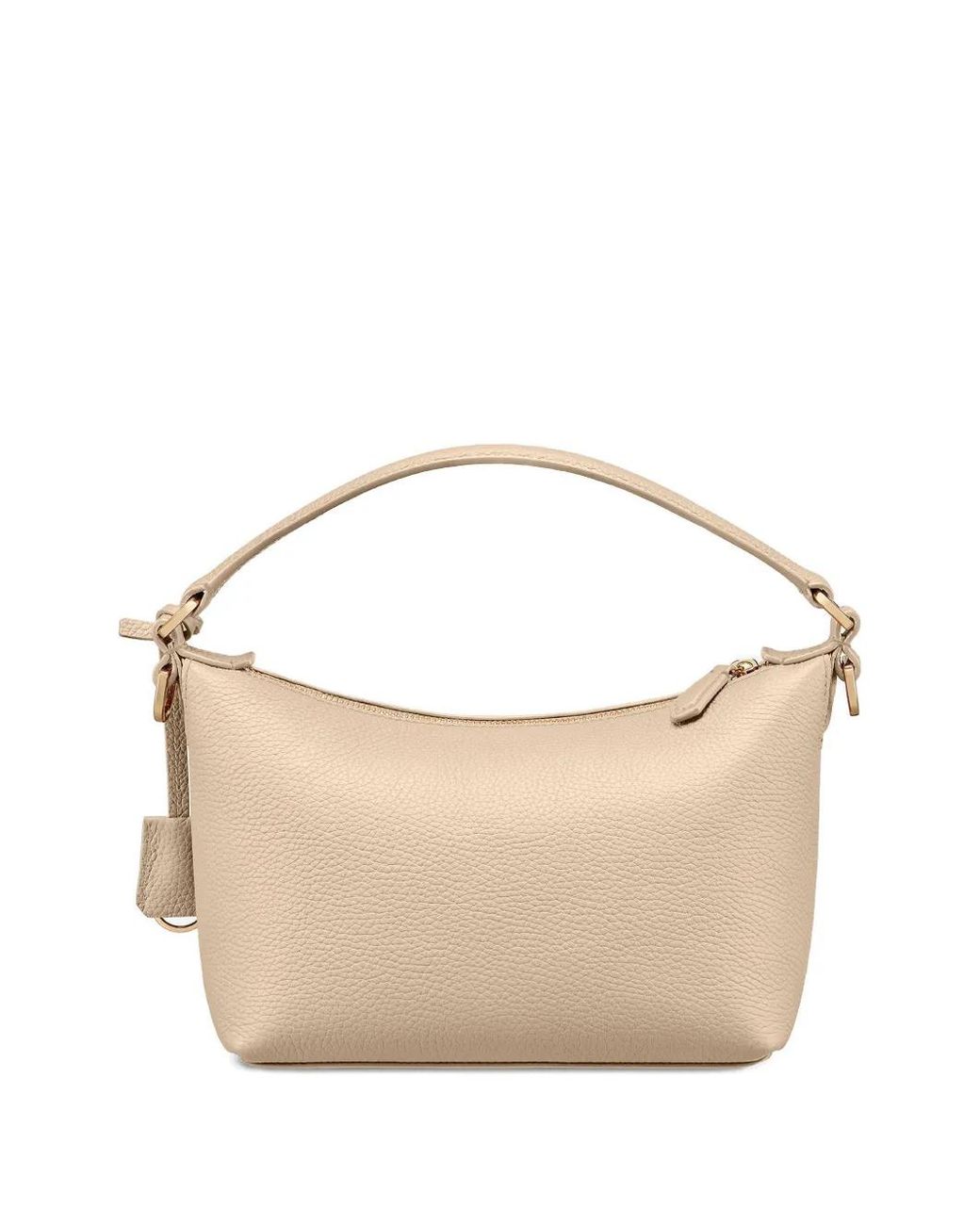 Maison De Sabre Natural Small Leather Trapezoid Bag