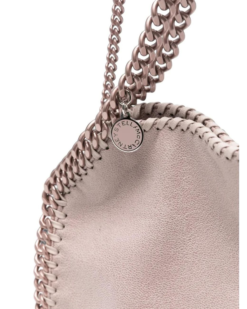 Stella McCartney Pink Mini Sac Cabas Falabella À Détail De Chaîne