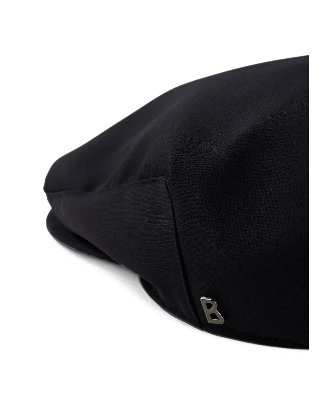 Bogner Black Chiro Logo-Plaque Flat Cap for men