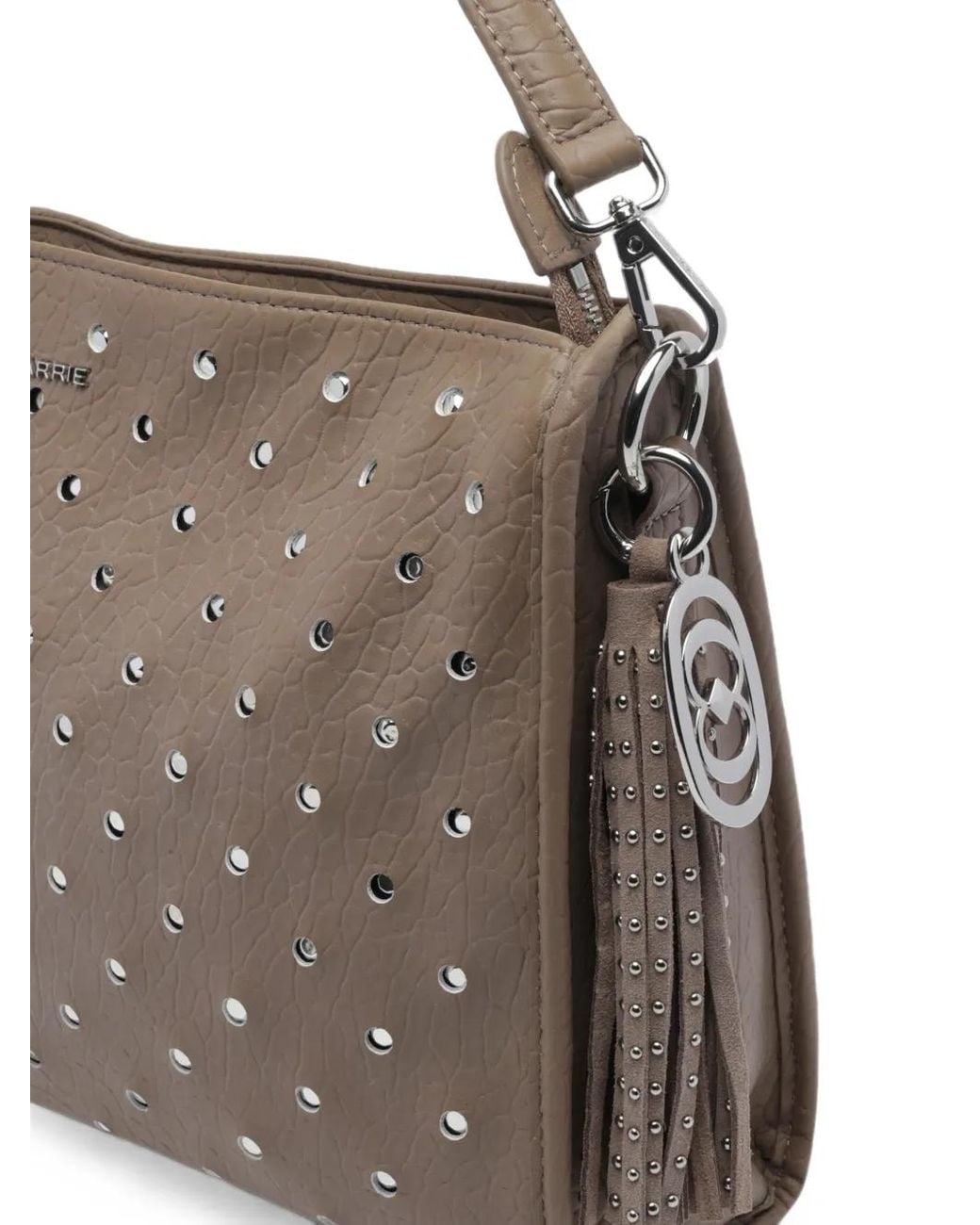 La Carrie Gray Downtown Strass-Embellished Shoulder Bag