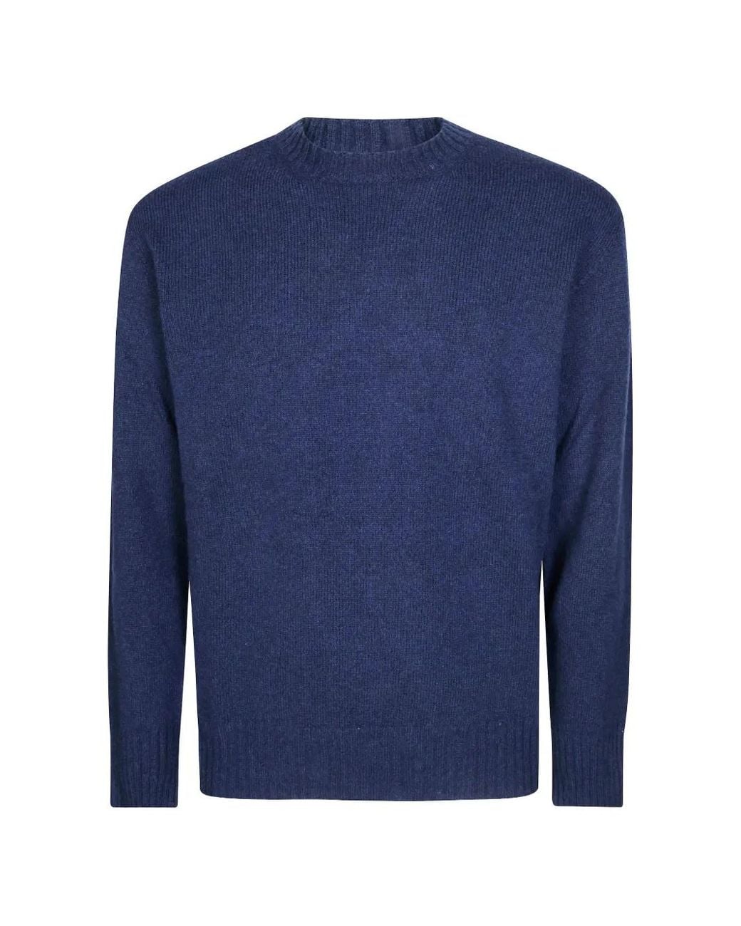Amaranto Blue Gc Rotture Crew-Neck Sweater for men