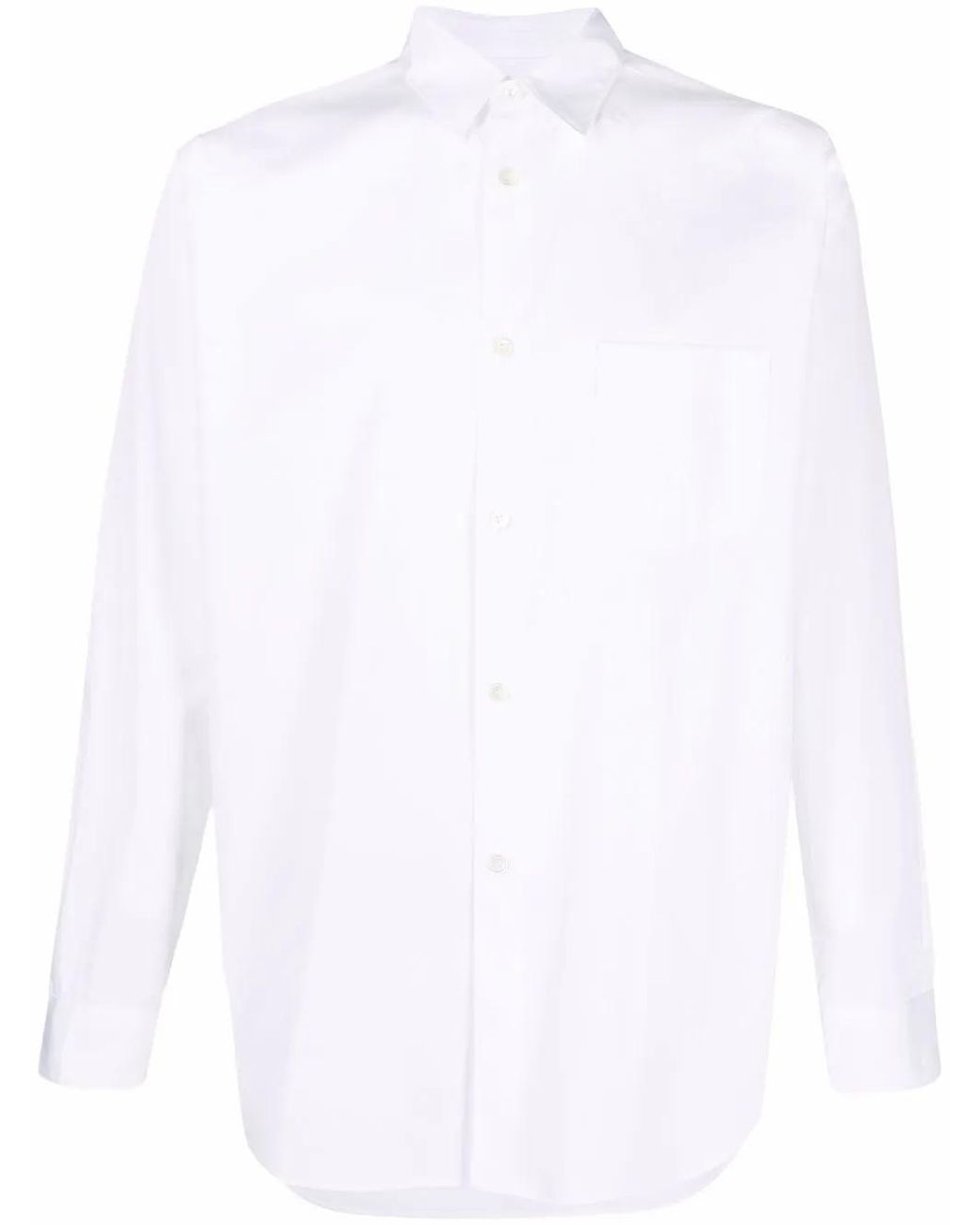 Comme des Garçons White Slim-Cut Shirt for men