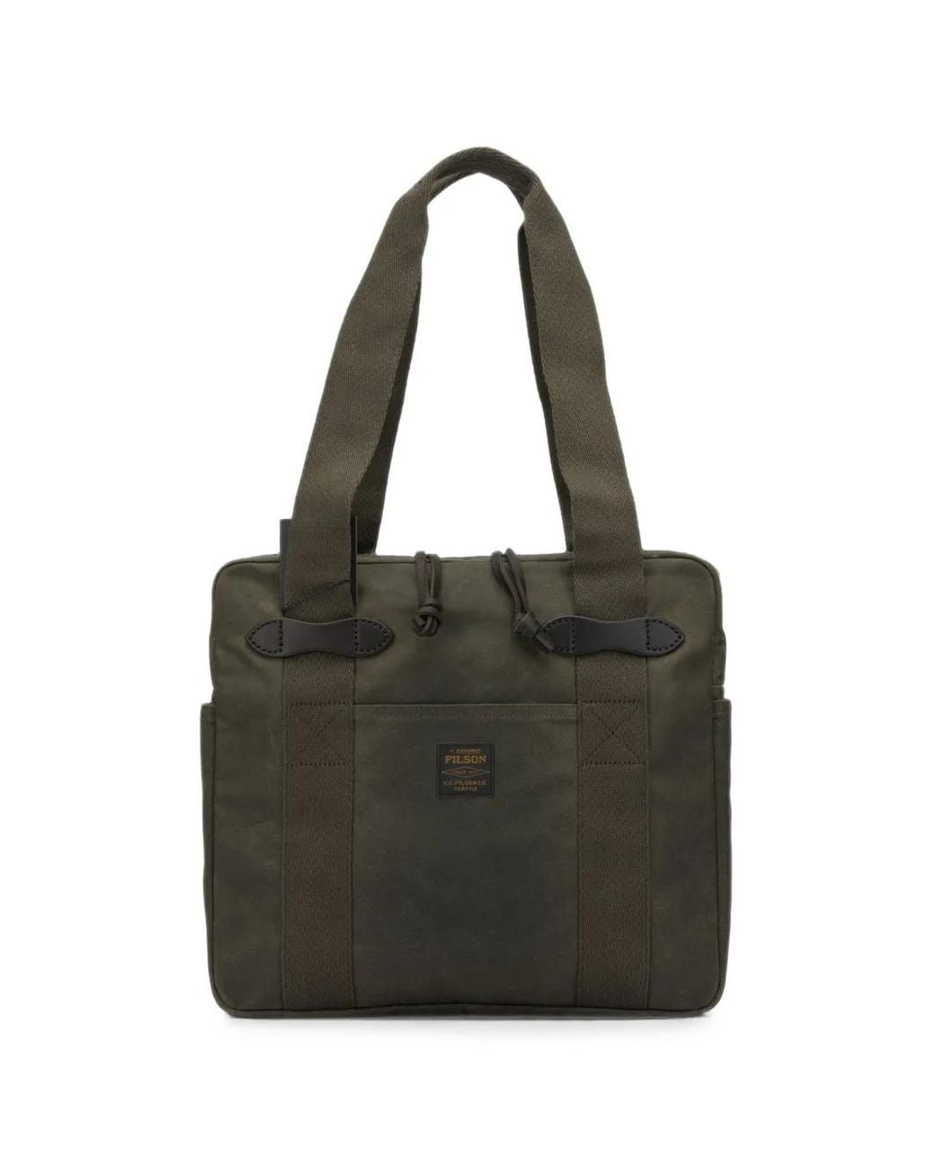 Filson Black Sac Porté Épaule Tin Cloth for men