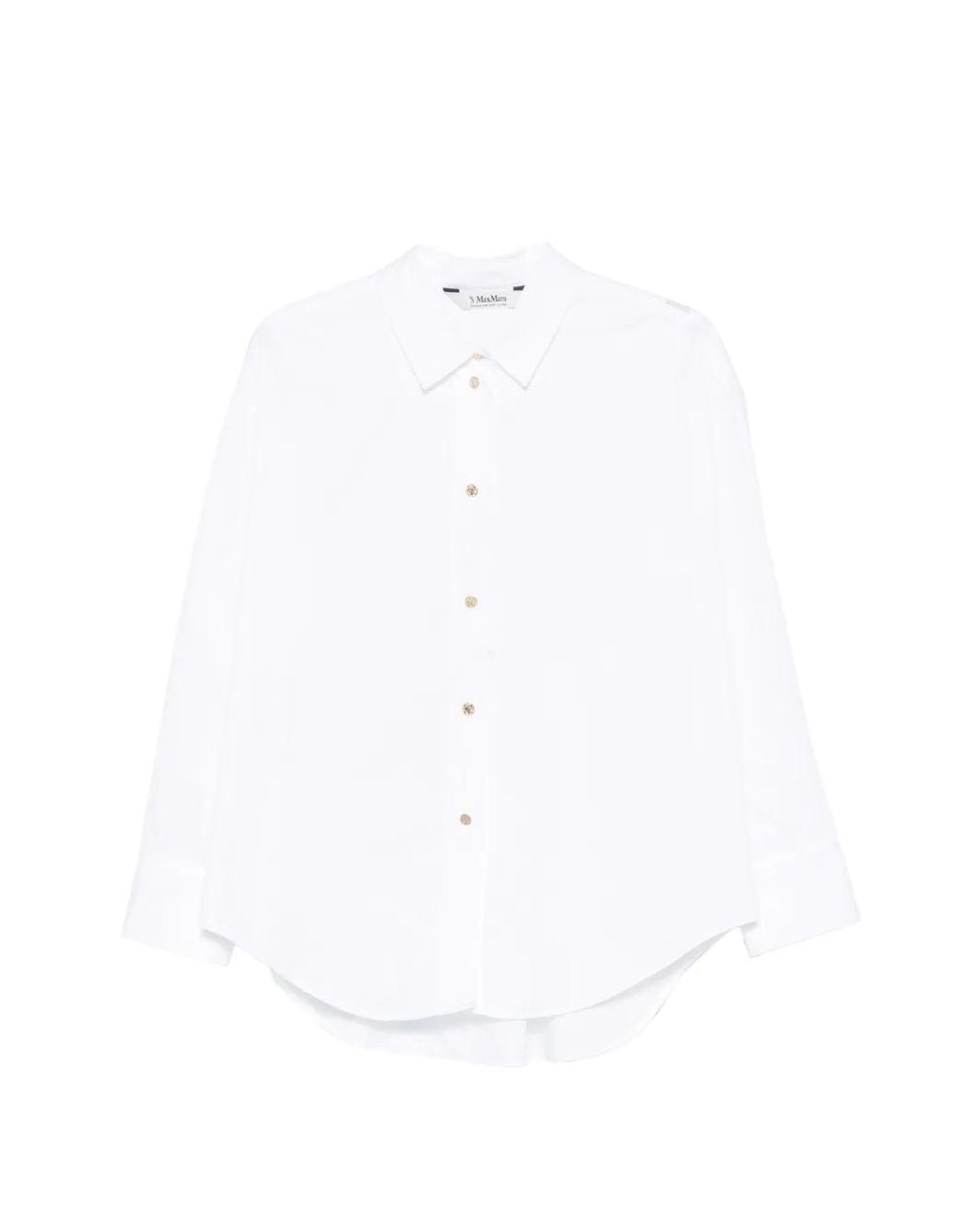 Max Mara White S Max Mara Volonta Cotton Poplin Shirt For