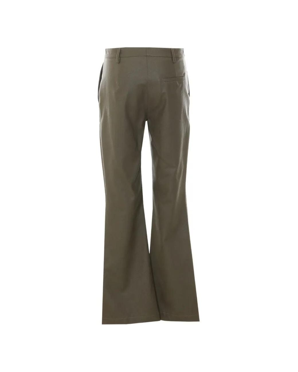 RUE DU BAC Gray Grained Flared Trousers