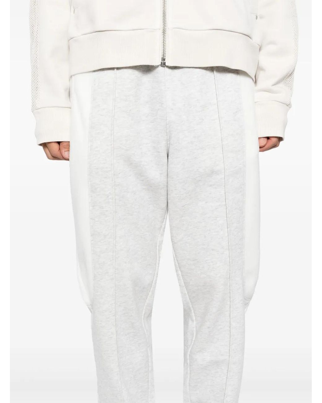FIVE CM White Panelled Track Pants for men