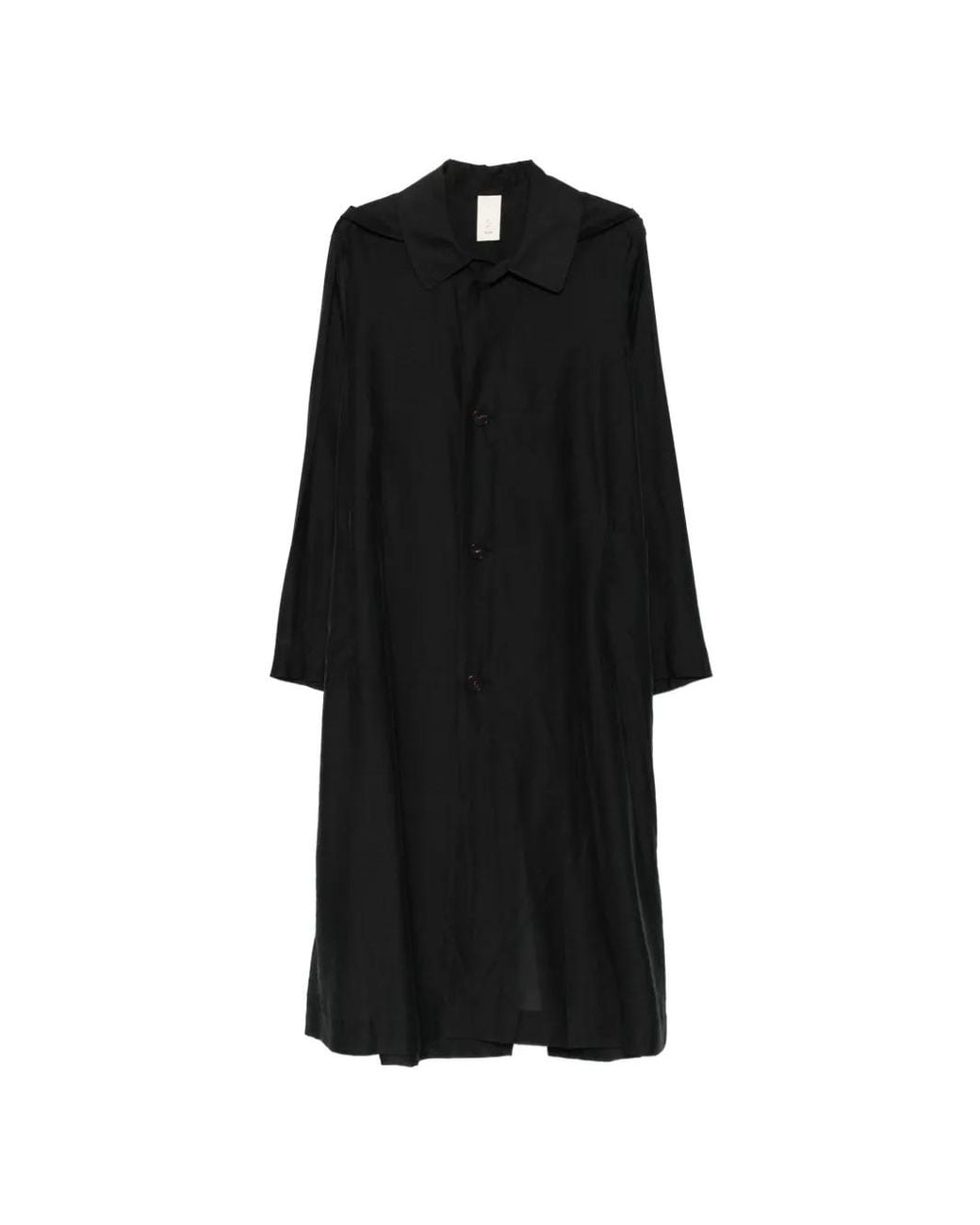SOH Black Button-Up Coat