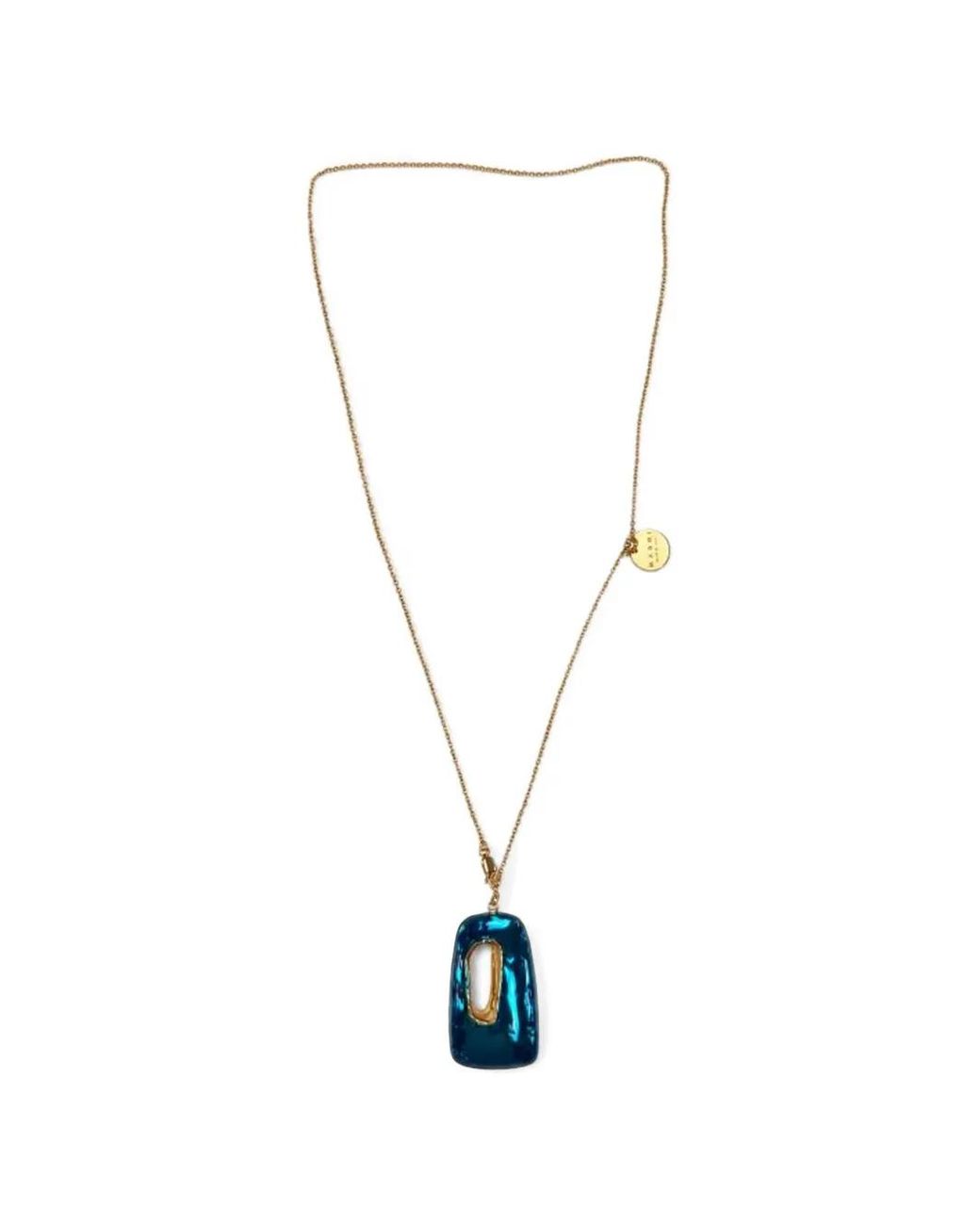 Marni White Astral-Pendant Necklace