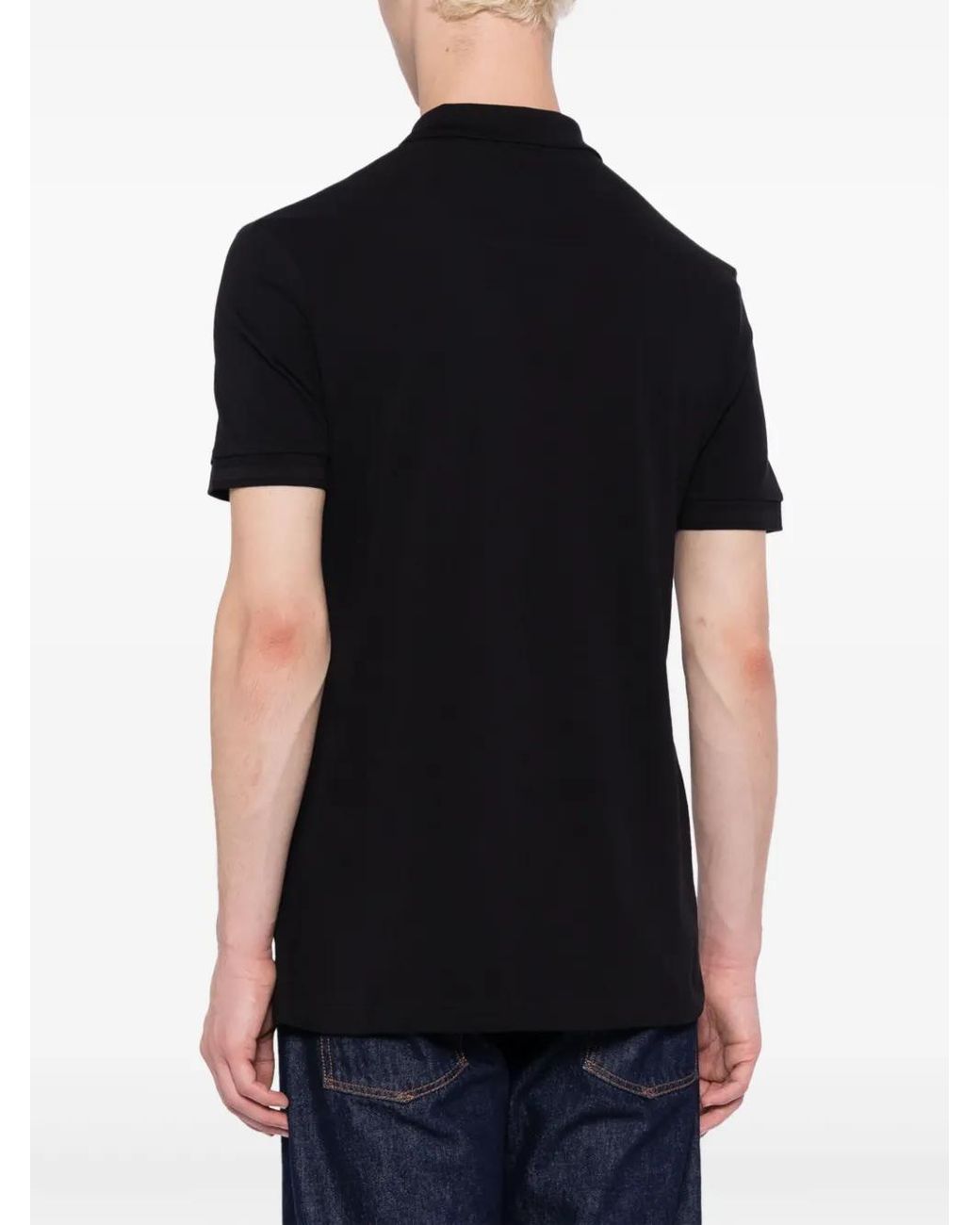 Boss Black Logo-Embroidered Cotton Polo Shirt for men