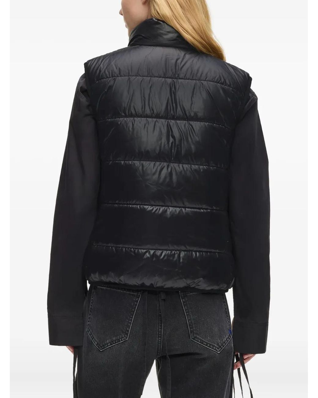 Karl Lagerfeld Black Padded Reversible Gilet