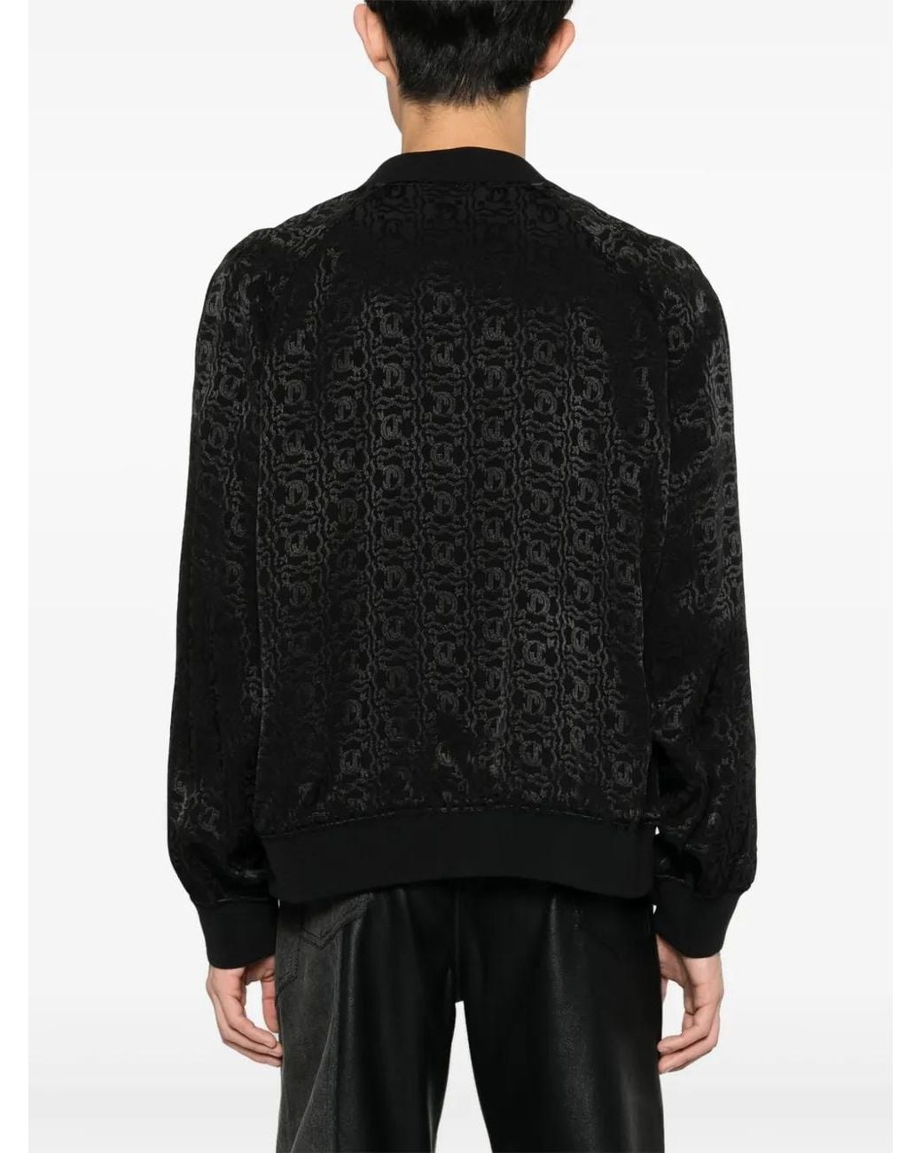 メンズ Just Cavalli ロゴ ボンバージャケット Black