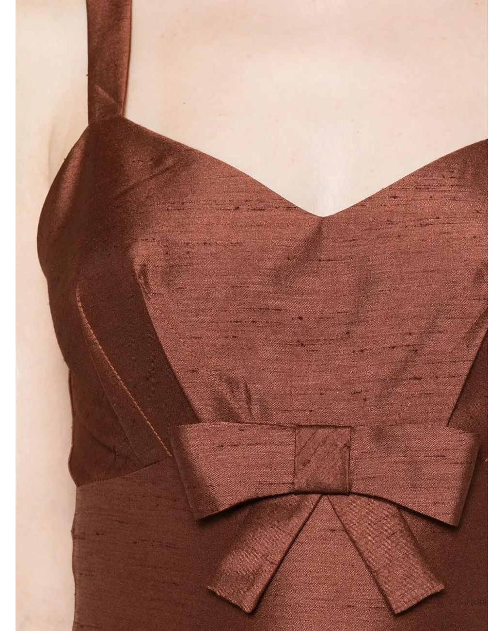 ShuShu/Tong Brown Dress V-Neck