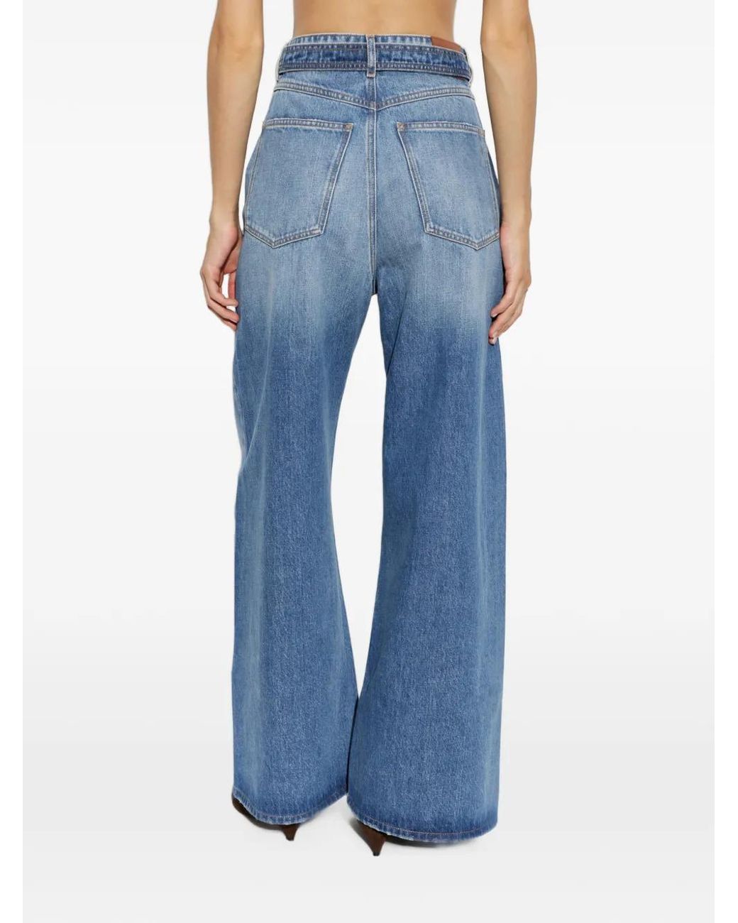 Vaqueros Anchos Procida Sportmax de color Blue