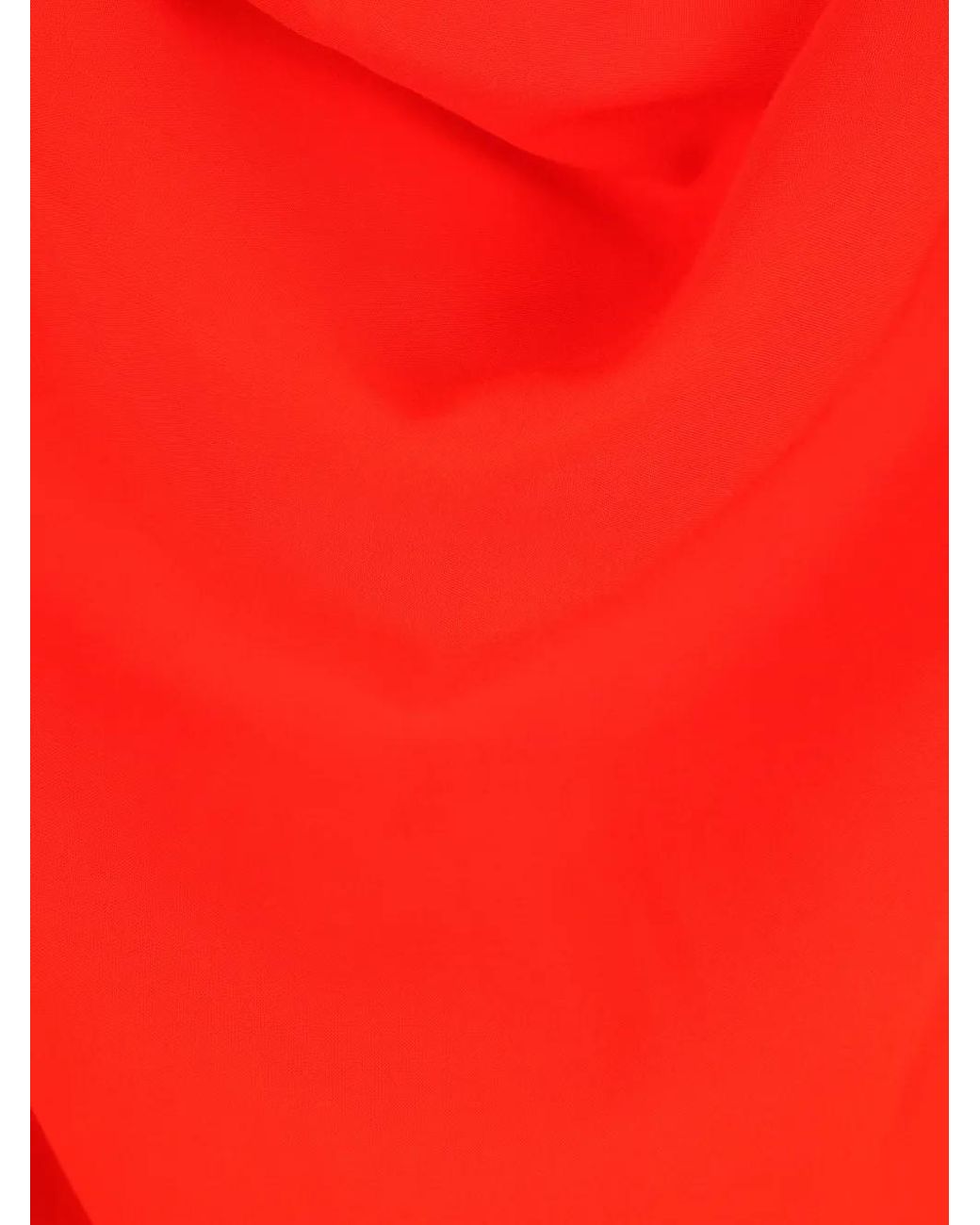 Yohji Yamamoto Red Draped Asymmetric Cape