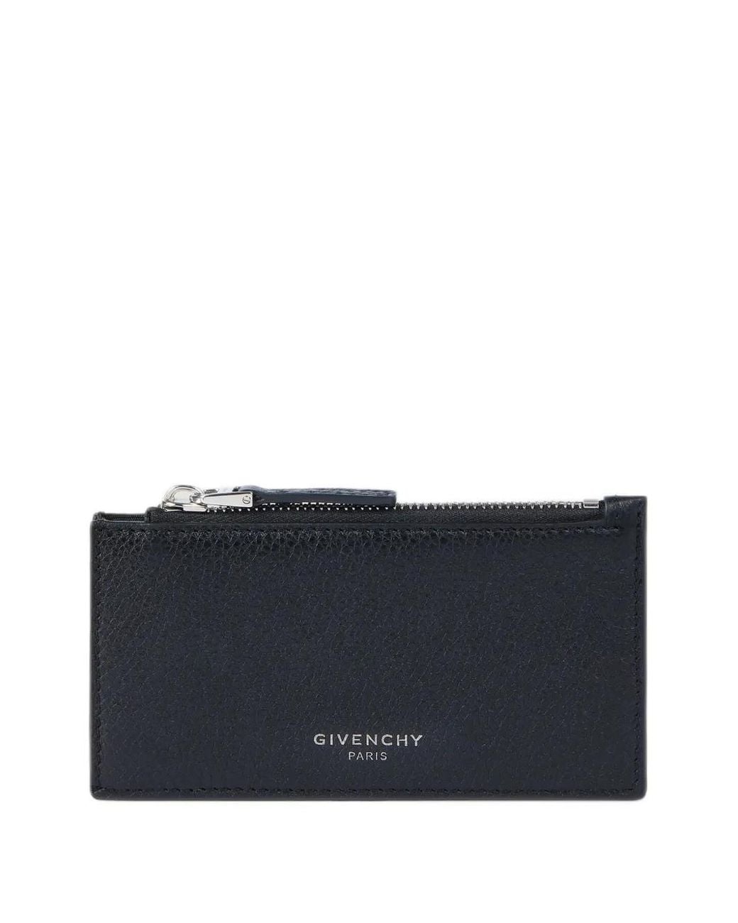 Givenchy Blue Zipped Card Holder for men