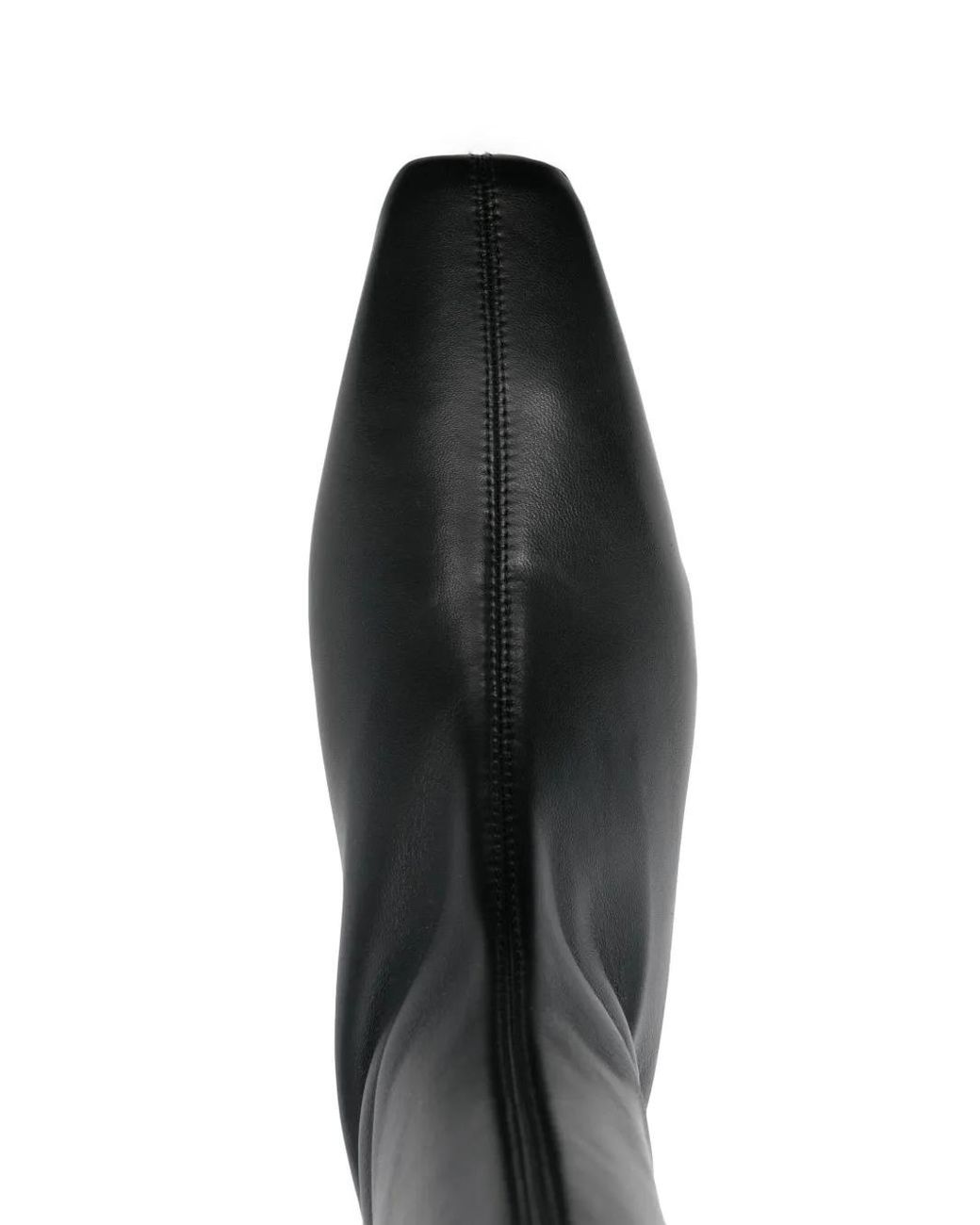 Totême Black Leather Sock Boots