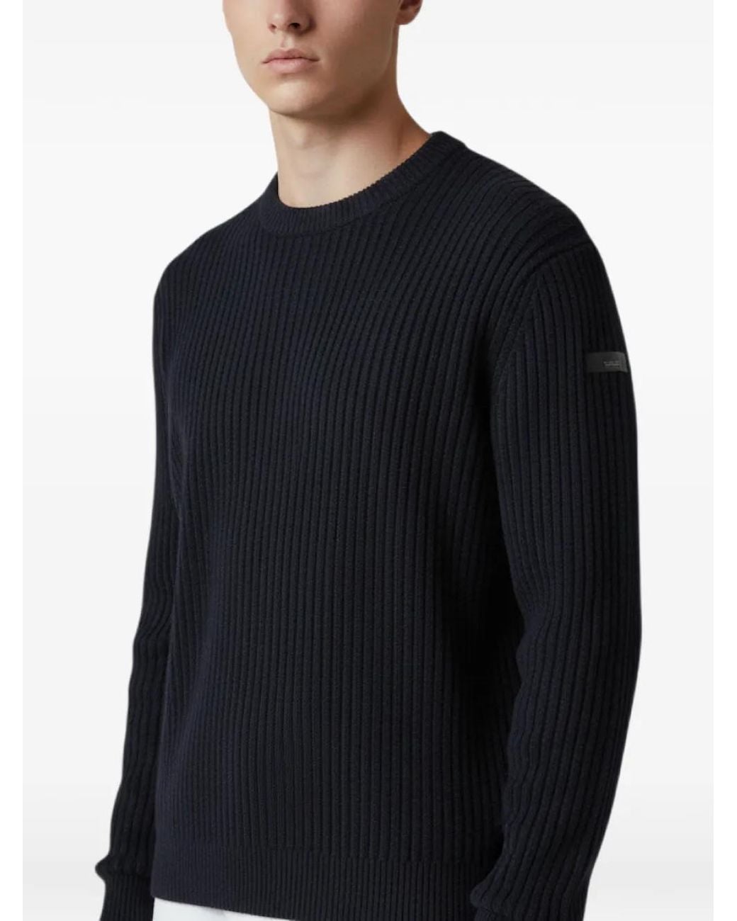 Rrd Blue Pull Côtelé En Cachemire for men