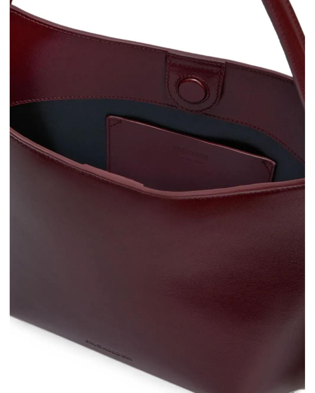 Jil Sander Purple Kante Angular Shoulder Bag