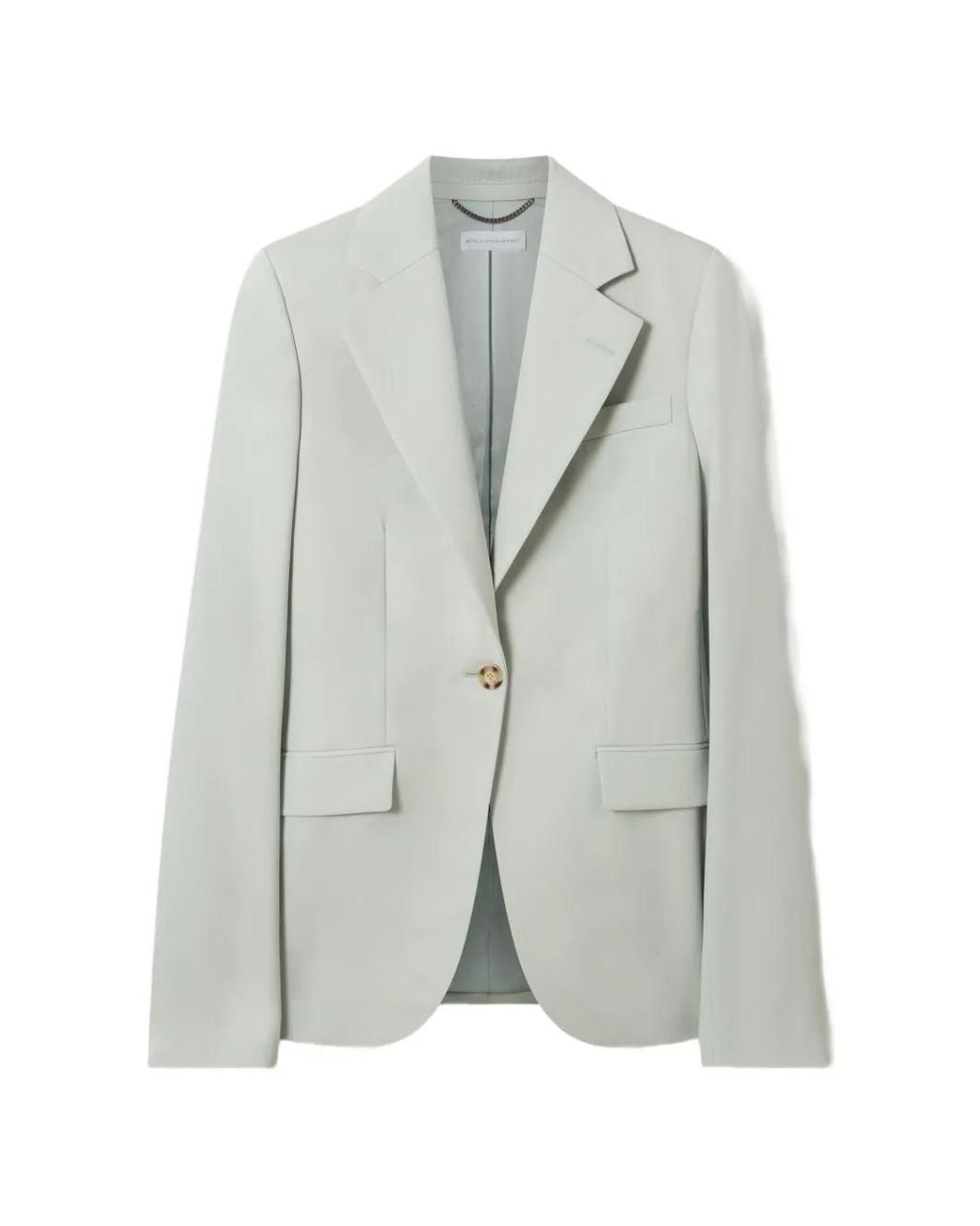 Stella McCartney Gray Single-Breasted Wool Jacket