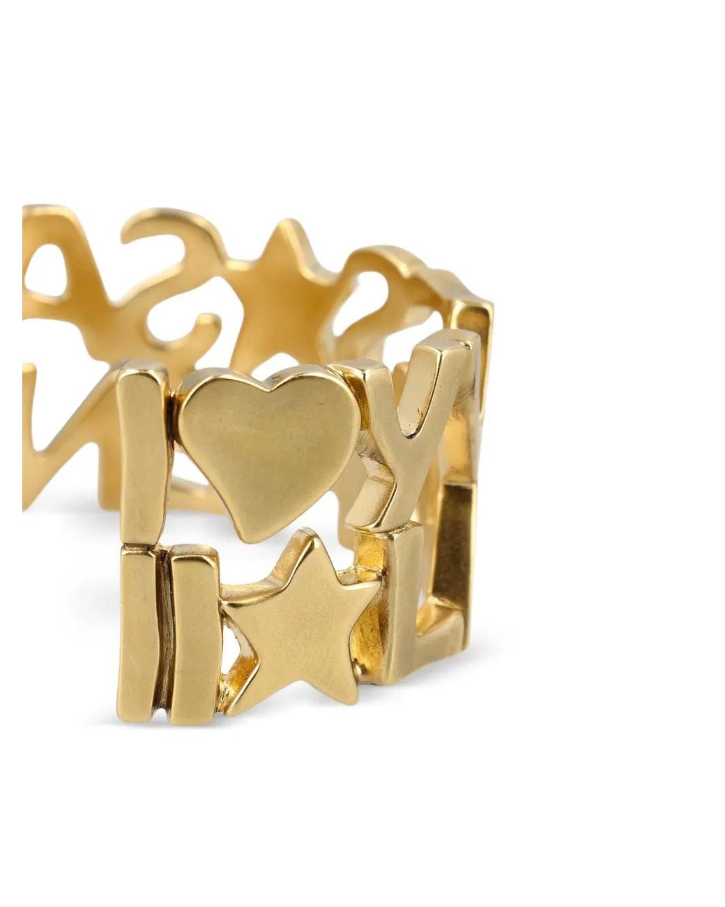 Saint Laurent Metallic Yves Cuff