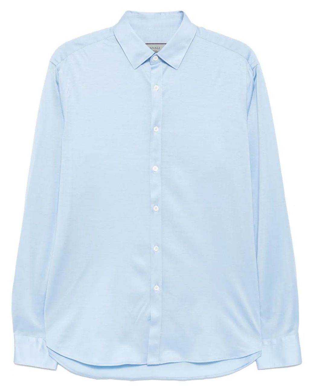 Canali Blue Button-Up Shirt for men