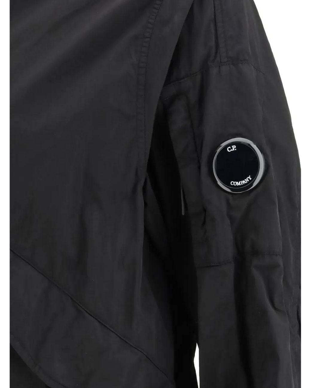 C P Company Black Chrome-R Goggle Jacket for men