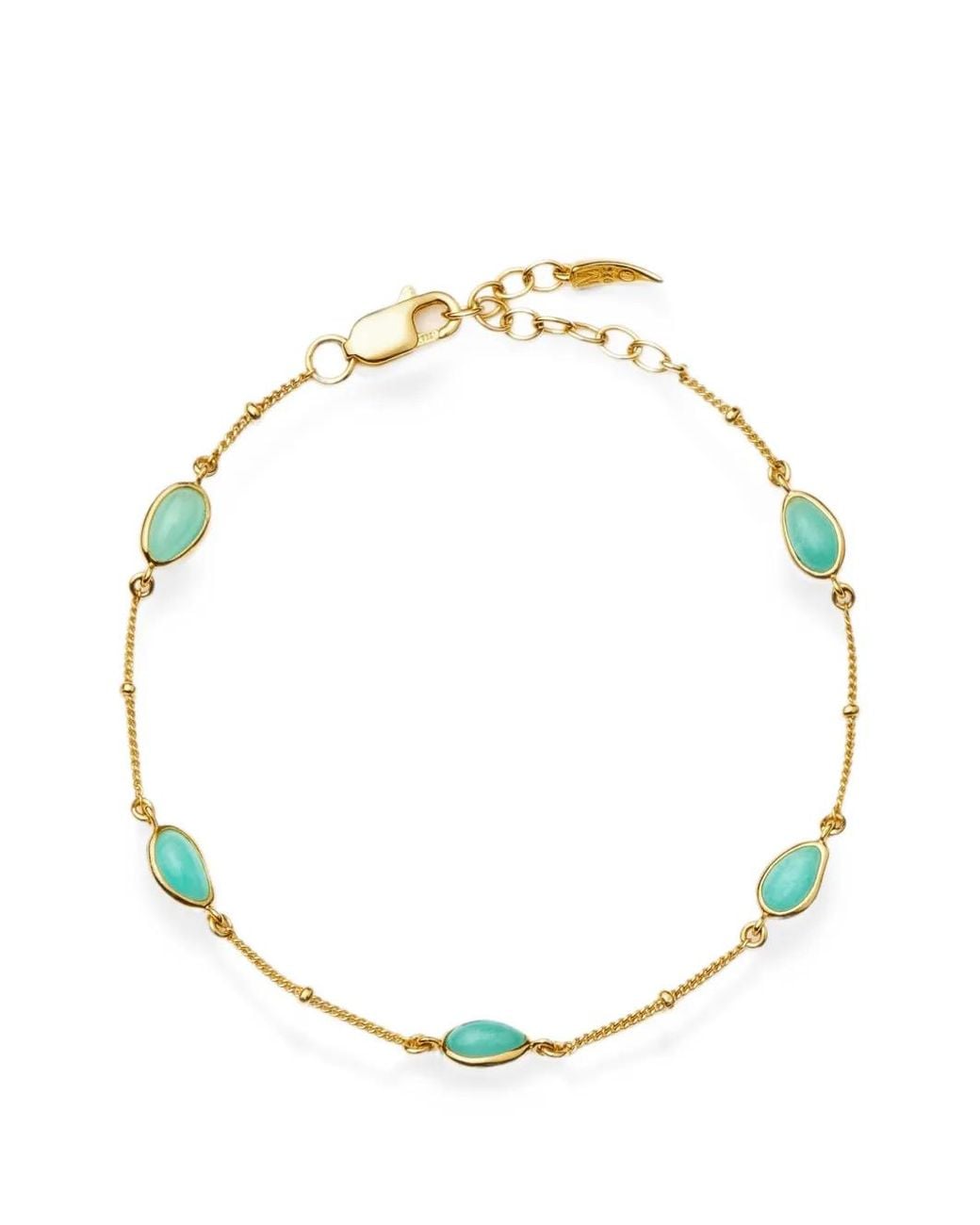 Missoma Metallic Magma Amazonite-Charm Bracelet