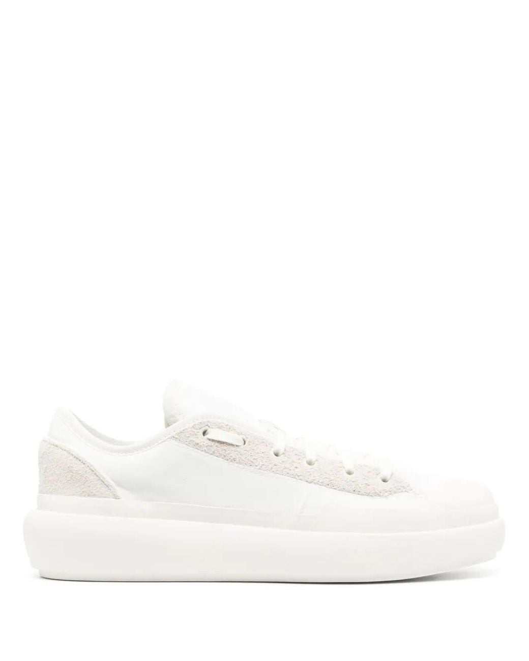 Adidas White Ajatu Court Y-3 Low-Top Sneakers