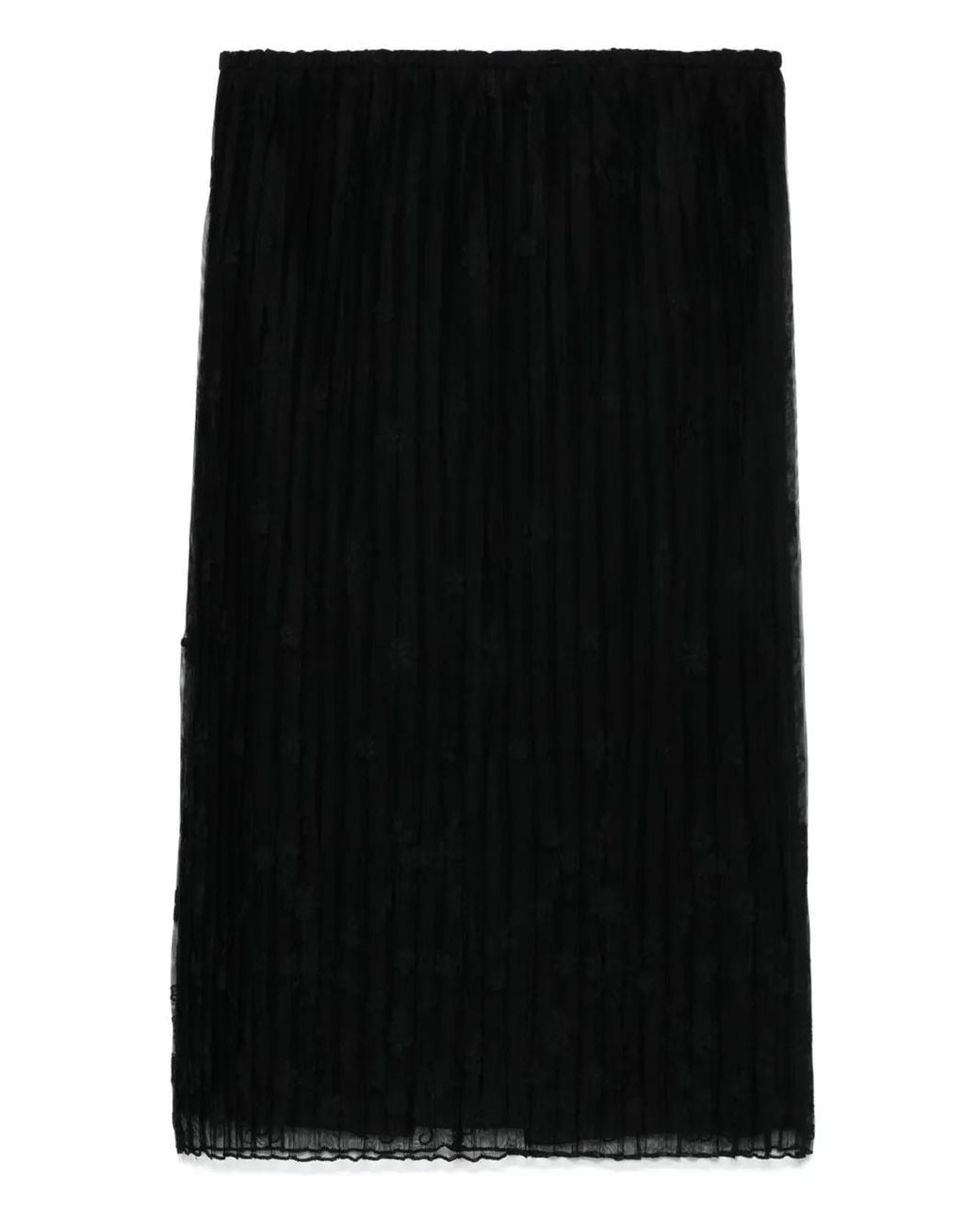 Falda acampanada con bordado floral Totême de color Black