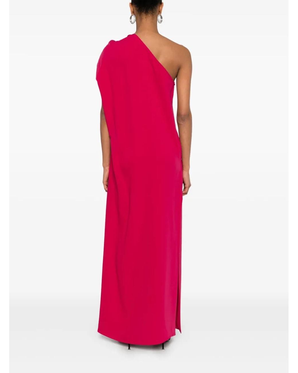 P.A.R.O.S.H. Red Cady Midi Dress