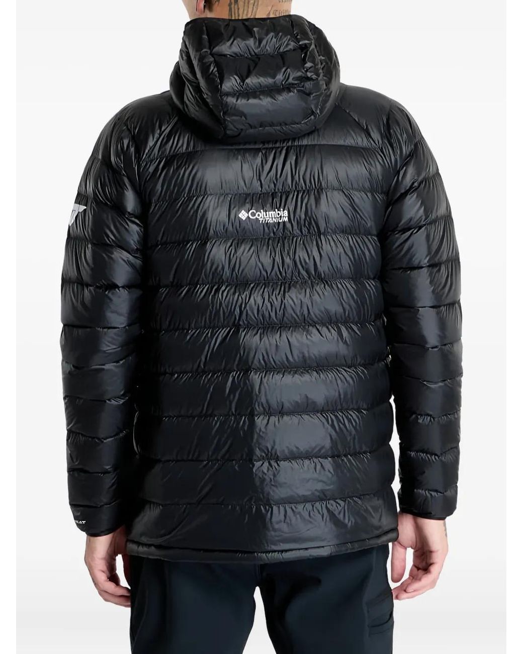 Columbia Black Doudoune À Logo Imprimé for men