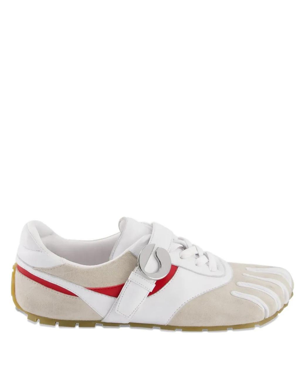 Coperni White 5T Split-Toe Leather Sneakers