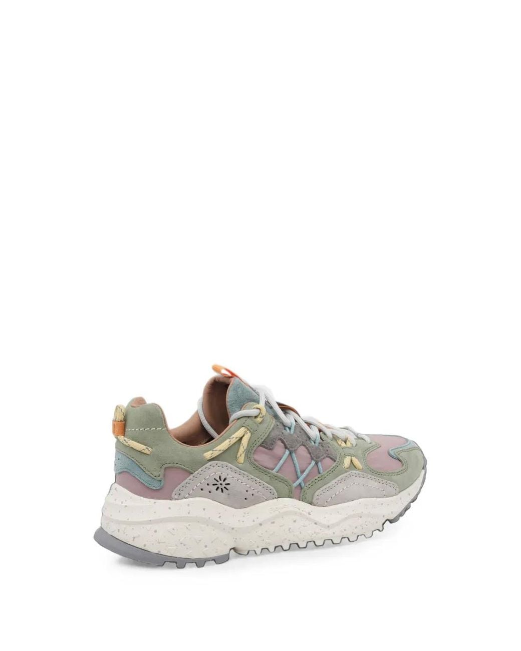 Flower Mountain White Yamabushi Suede-Panelled Sneakers