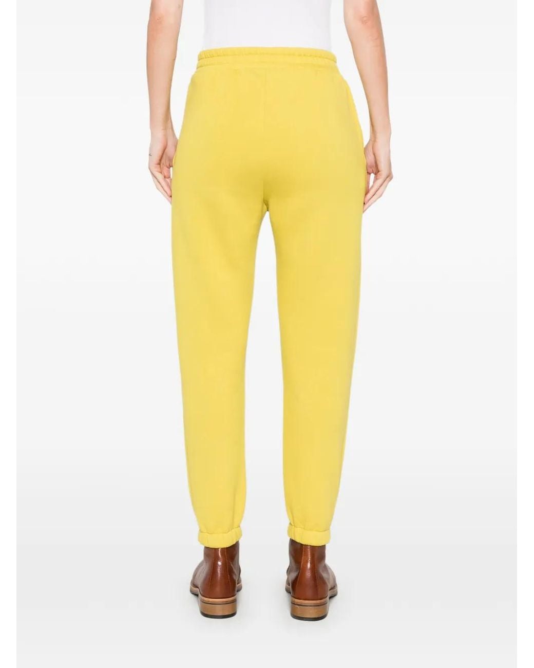 THE M.. Yellow Honey Logo-Patch Track Pants