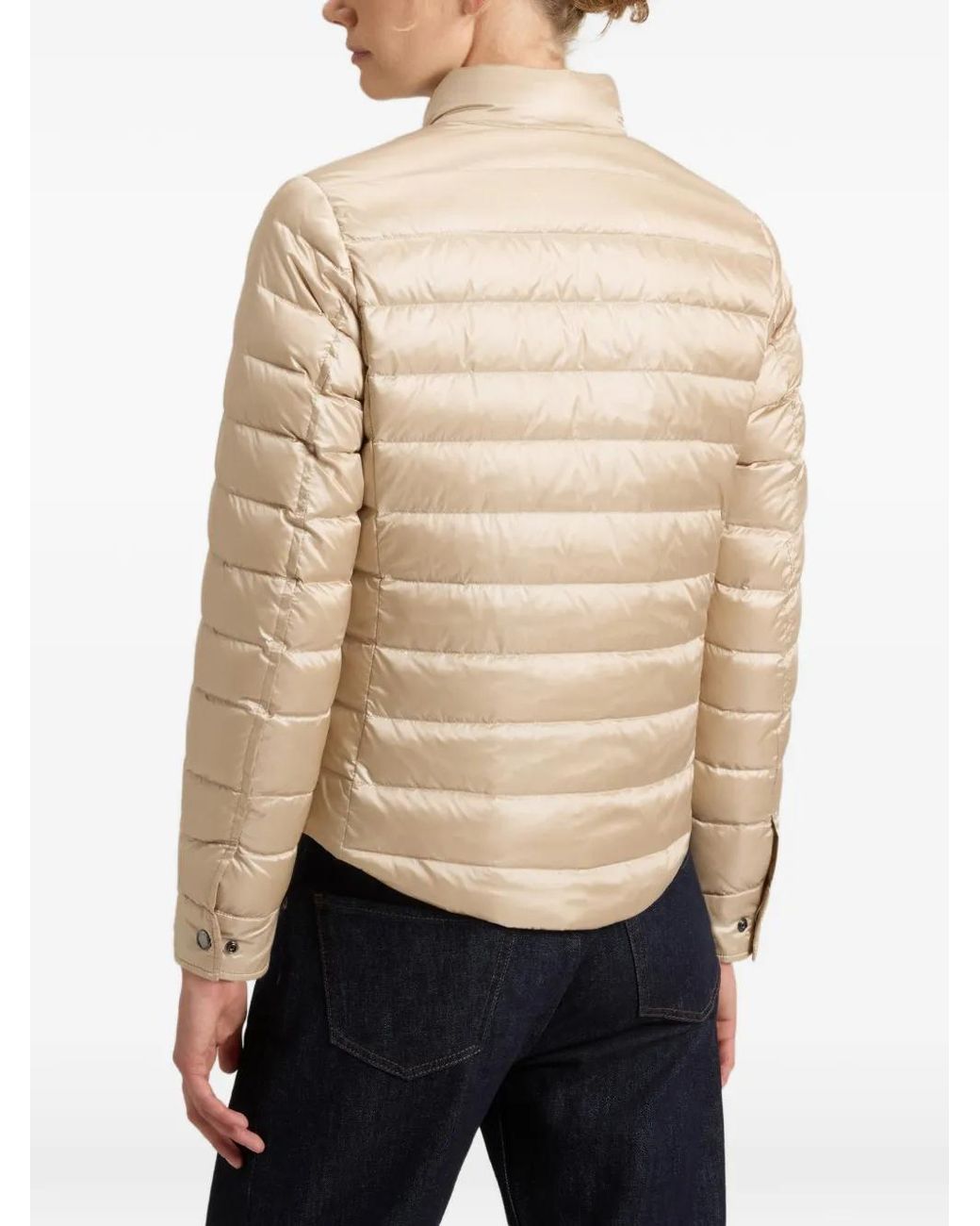 Woolrich Natural Quilted Lightweight Down Jacket