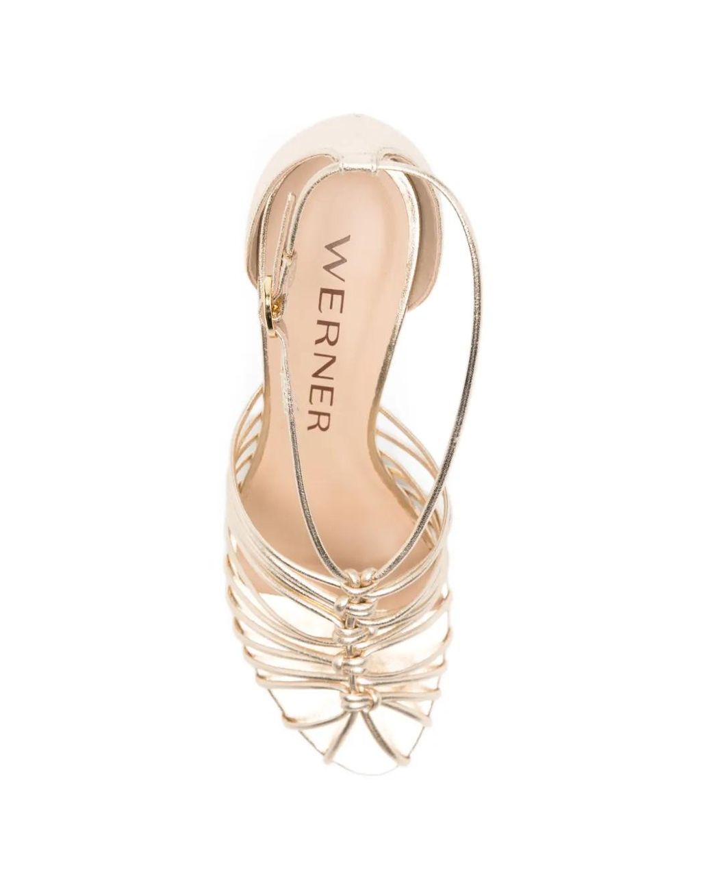 Werner White Sandalen Mit Riemchen