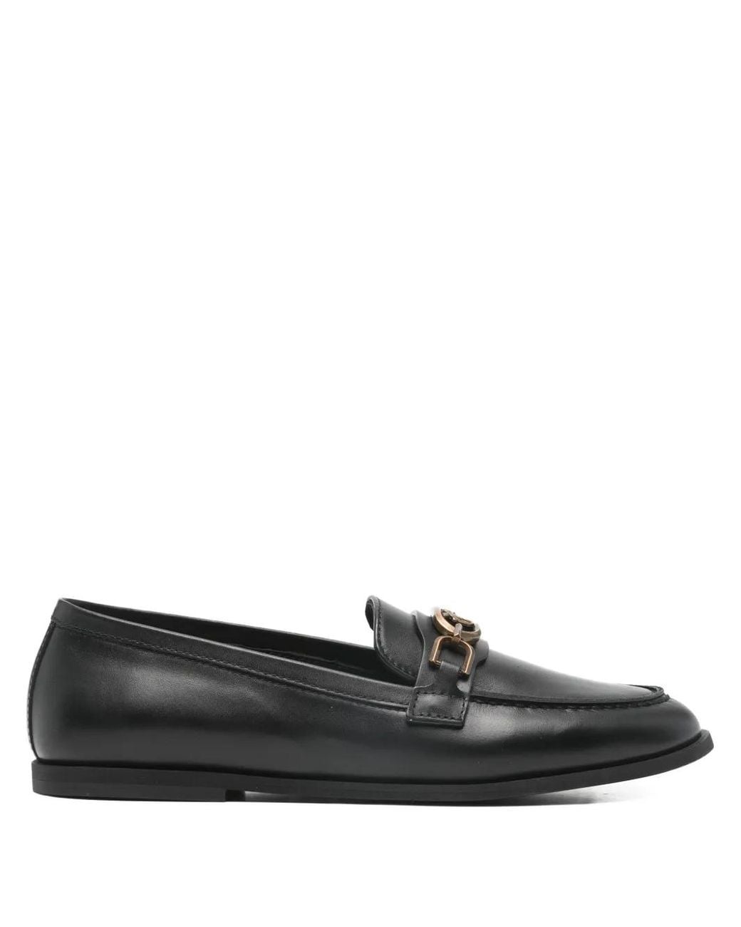 Pinko Black Naty 05 Chain Loafers
