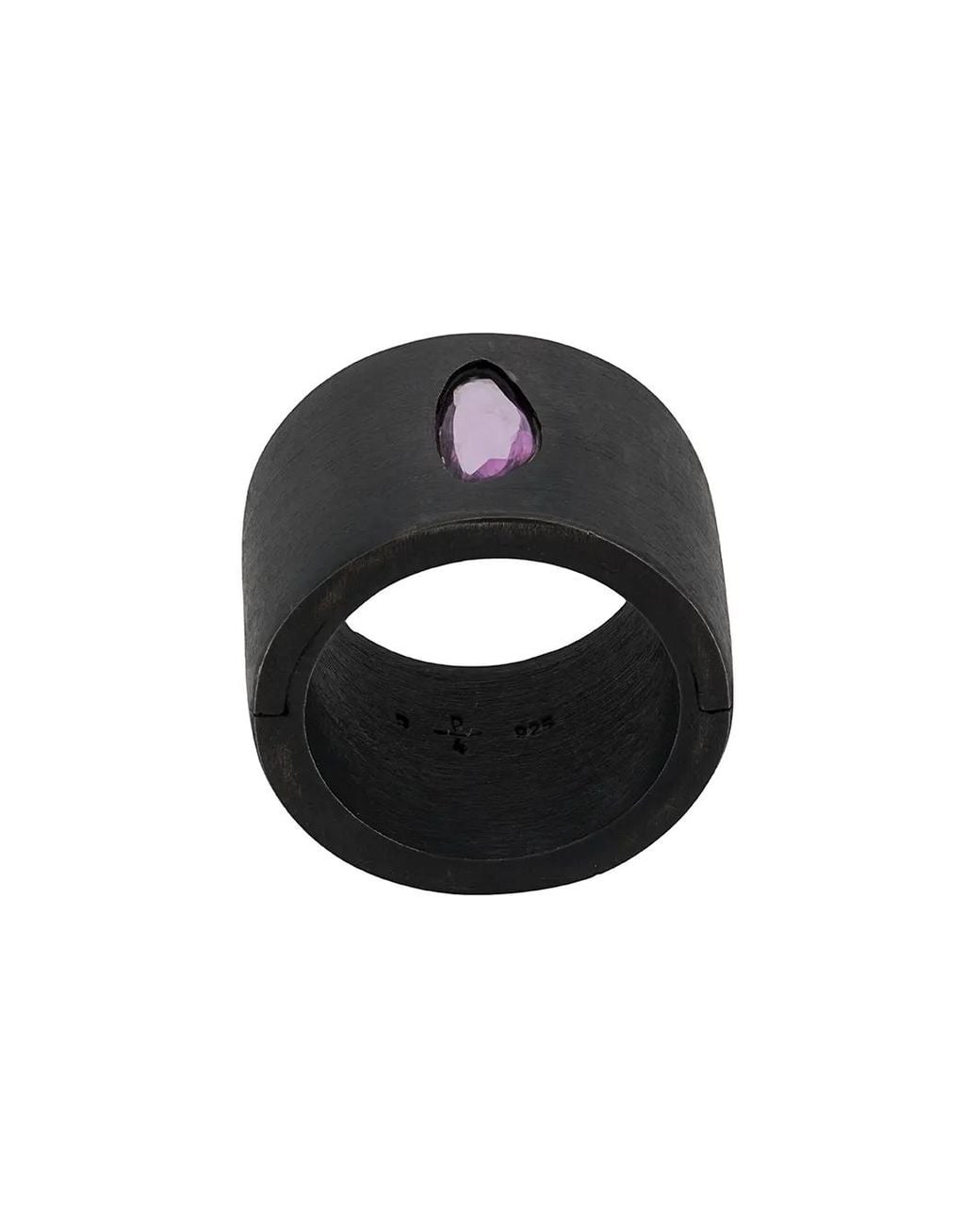 Parts Of 4 Black Sistema Sapphire Ring