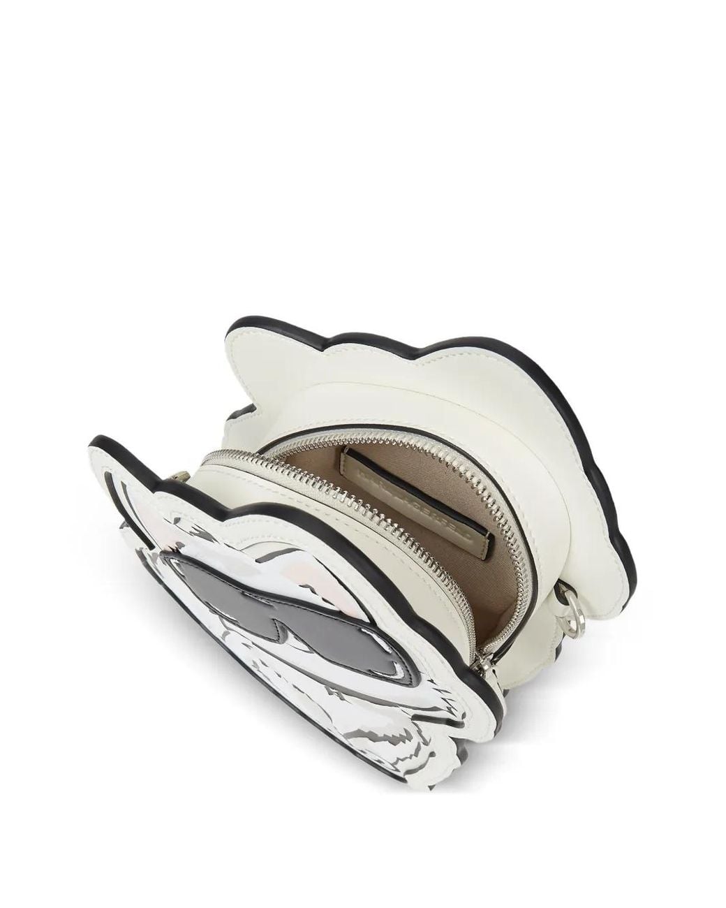 Karl Lagerfeld White Ikon Choupette Umhängetasche, Damen, Größe