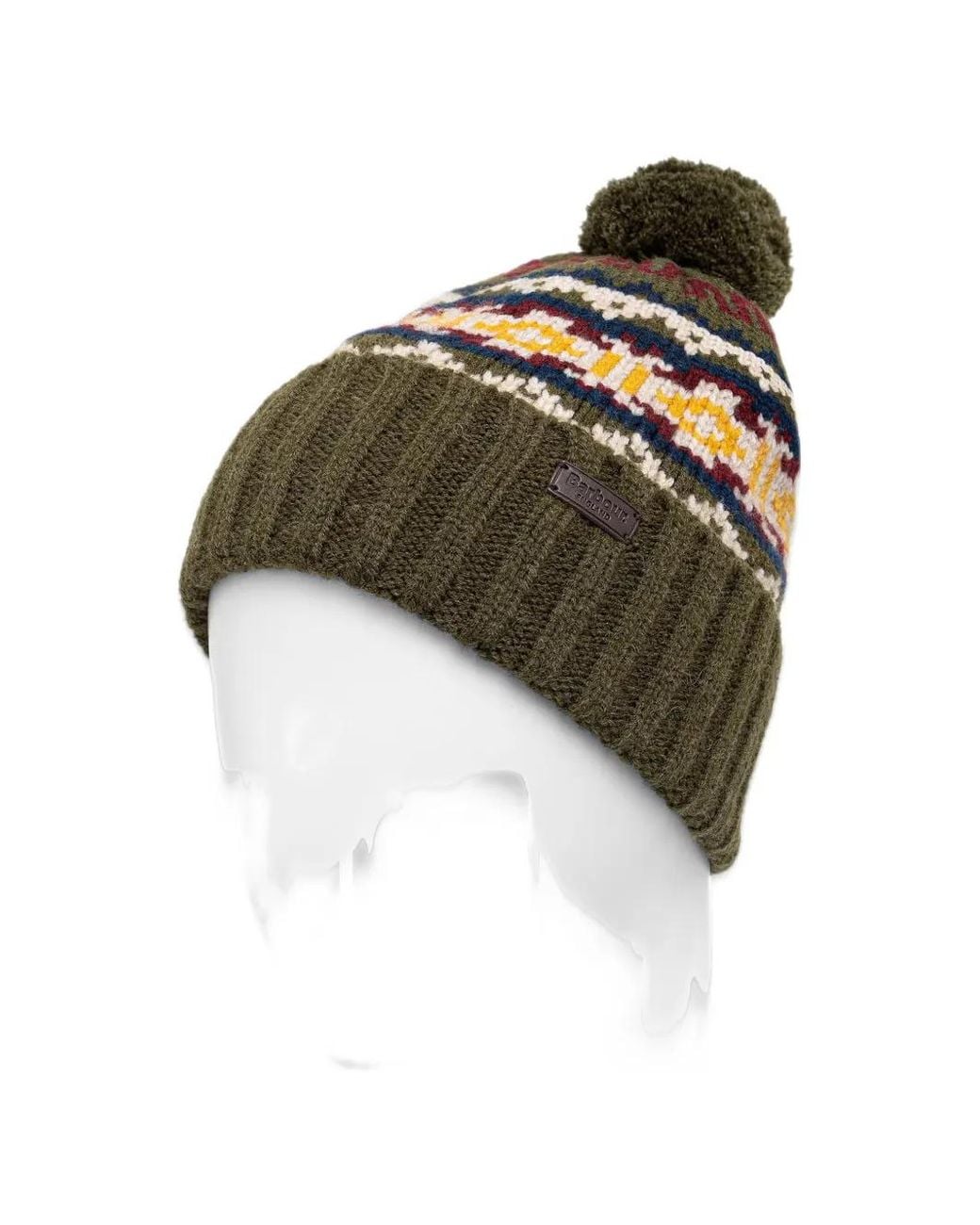 Barbour Green Kane Beanie & Gloves Gift Set for men