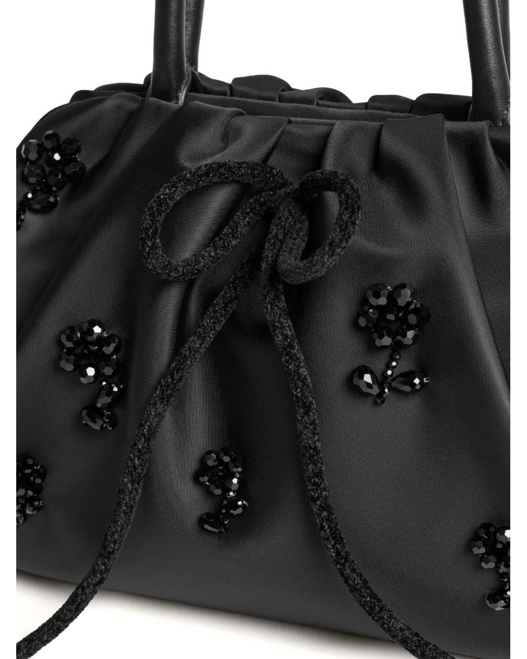 Simone Rocha Black Embellished Tote Bag