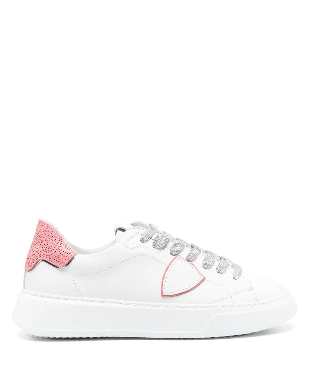 Philippe Model Temple Sneakers in het White